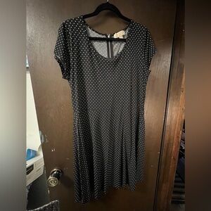 Black Polka Dot Dress NWOT